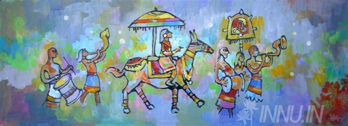 Buy Fine art painting Arrival of King  by Artist Unknown Artist