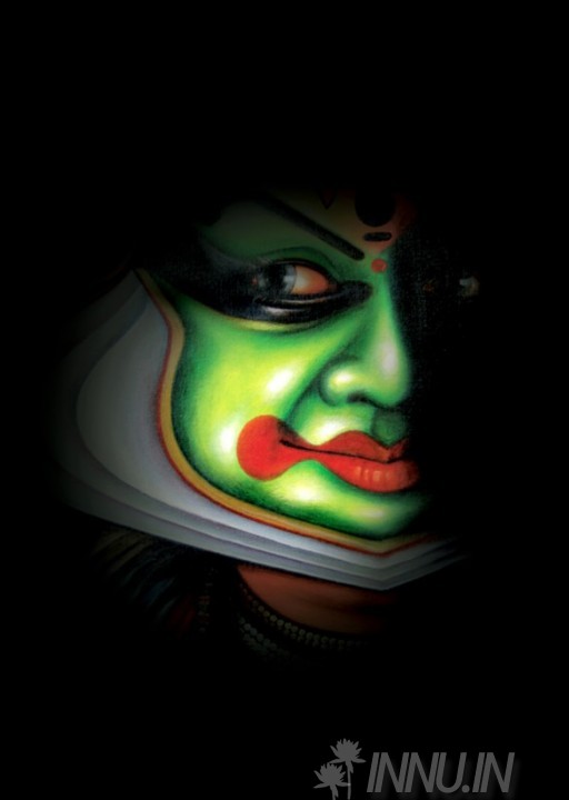 Buy Fine art painting Kathakali Face 2 by Artist Unknown Artist
