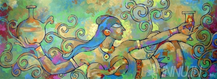 Buy Fine art painting Dancing Lady  by Artist Unknown Artist