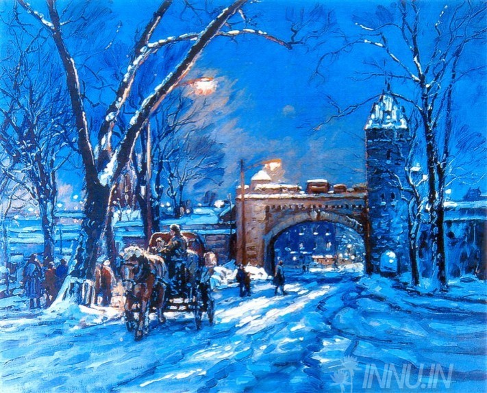 Buy Fine art painting Winter  by Artist Unknown Artist