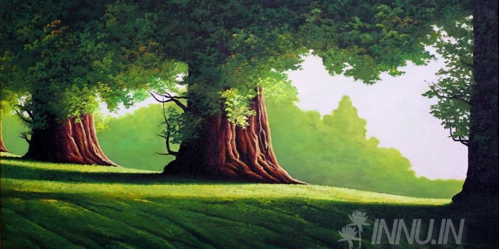 Buy Fine art painting Greenery 2 by Artist Unknown Artist
