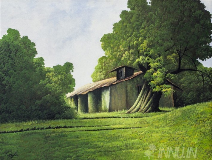 Buy Fine art painting Greenery 3 by Artist Unknown Artist