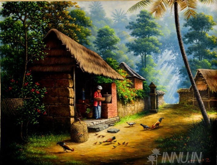 Buy Fine art painting Life of Villagers 2 by Artist Unknown Artist