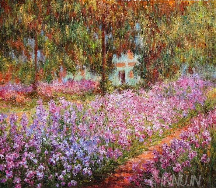 Buy Fine art painting The Artist's Garden at Giverny by Artist Claude Monet