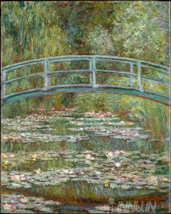 Buy Fine art painting The Water Lily Pond by Artist Claude Monet