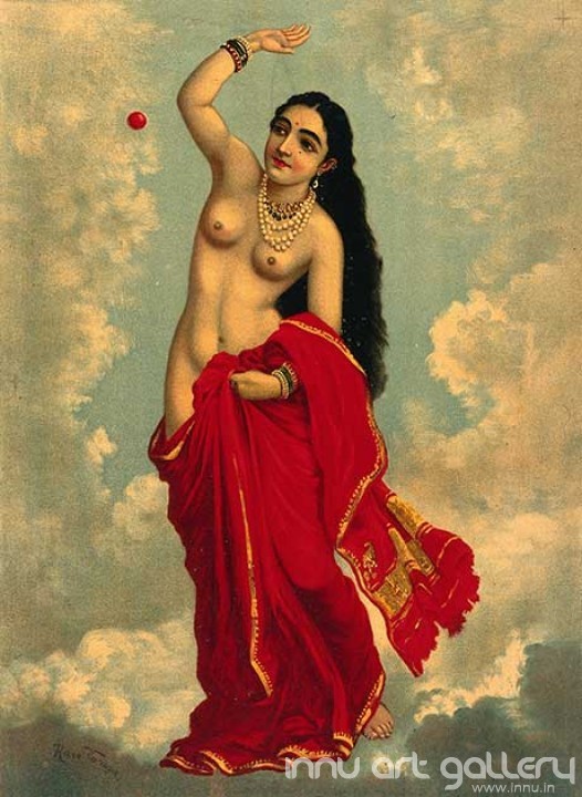 Buy Fine art painting Tilottama by Artist Raja Ravi Varma