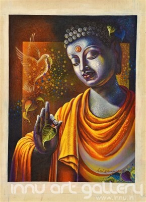 Buy Fine art painting Buddha by Artist Hari Kumar