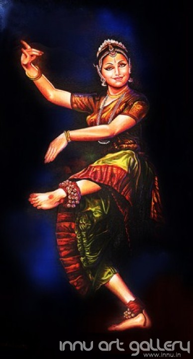 Buy Fine art painting Bharatanatyam                                        by Artist Hari Kumar