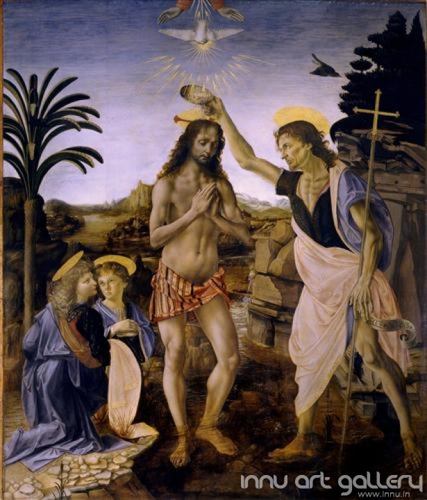 Buy Fine art painting The Baptism of Christ by Artist Andrea del Verrocchio