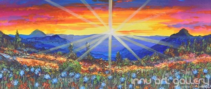 Buy Fine art painting The Sun Rise by Artist Martin