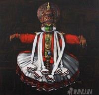 Fine art  - Kathakali by Artist Mopasang Valath