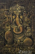 Fine art  - Divine Lord Ganesha by Artist Mopasang Valath