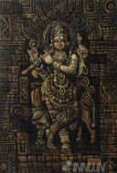 Fine art  - Divine Lord Krishna by Artist Mopasang Valath