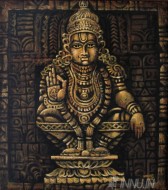 Fine art  - Divine Lord Ayyappa by Artist Mopasang Valath