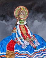 Fine art  - Kathakali portrait by Artist 