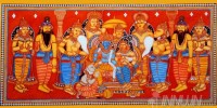 Fine art  - Ram and Sita with Hanuman by Artist 