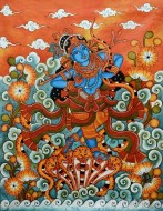 Fine art  - Kaliya mardanam Mural by Artist 