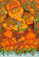 Fine art  - Ganapati Mural Art 3 by Artist 
