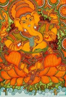 Fine art  - Ganapati Mural Art 3 by Artist 