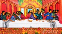 Fine art  - Last supper mural art by Artist 