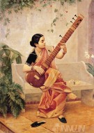 Fine art  - Kadambari by Artist Raja Ravi Varma