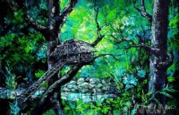 Fine art  - Tree hut by Artist Martin