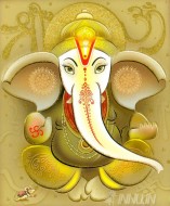 Fine art  - Lord Ganapathi 4 by Artist 