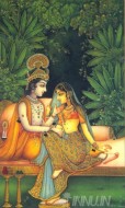 Fine art  - Radha and Krishnan 1 by Artist 