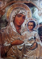 Fine art  - Mother Mary with child Jesus by Artist 