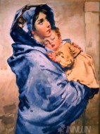 Fine art  - Mother Mary with child Jesus 2  by Artist 