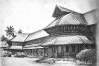 Fine art  - Kuthiramalika Palace by Artist Mahesh