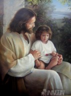 Fine art  - Jesus with a kid by Artist 