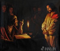 Fine art  - Jesus before the sanhedrin by Artist 