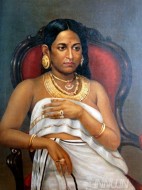 Fine art  - The Reluctant Princess by Artist Raja Ravi Varma