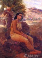 Fine art  - Shakuntala  by Artist Raja Ravi Varma