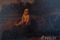 Fine art  - Putana Moksha by Artist Raja Ravi Varma