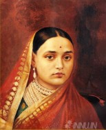 Fine art  - Maharani Chimanbai by Artist Raja Ravi Varma