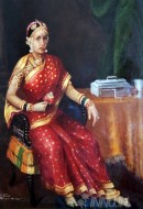 Fine art  - Highness Janaki Subbamma Bai by Artist Raja Ravi Varma