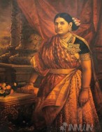 Fine art  - Maharani Lakahmi Bai by Artist Raja Ravi Varma