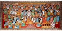 Fine art  - Wedding of Lord Shiva and Goddess Parvathy by Artist 