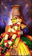 Fine art  - Krishnavesham Kathakali by Artist 