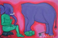 Fine art  - Ganapathy full version by Artist Murali T