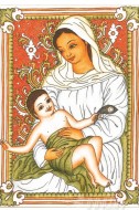 Fine art  - Mother Mary Mural by Artist 