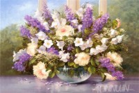 Fine art  - Summer Flowers by Artist Heinz Scholnhammer