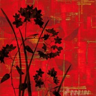 Fine art  - Silhouette On Red by Artist Erin Lange