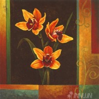 Fine art  - Yellow Orchids  by Artist Jill Deveraux