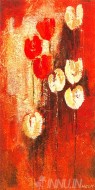 Fine art  - Red And White Tulips 2 by Artist 