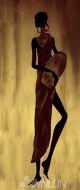 Fine art  - African Woman 1  by Artist 