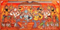 Fine art  - Rama Sita Pattabhishekam by Artist 