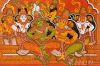 Fine art  - Sri Rama Pattabhishekam 1 by Artist 